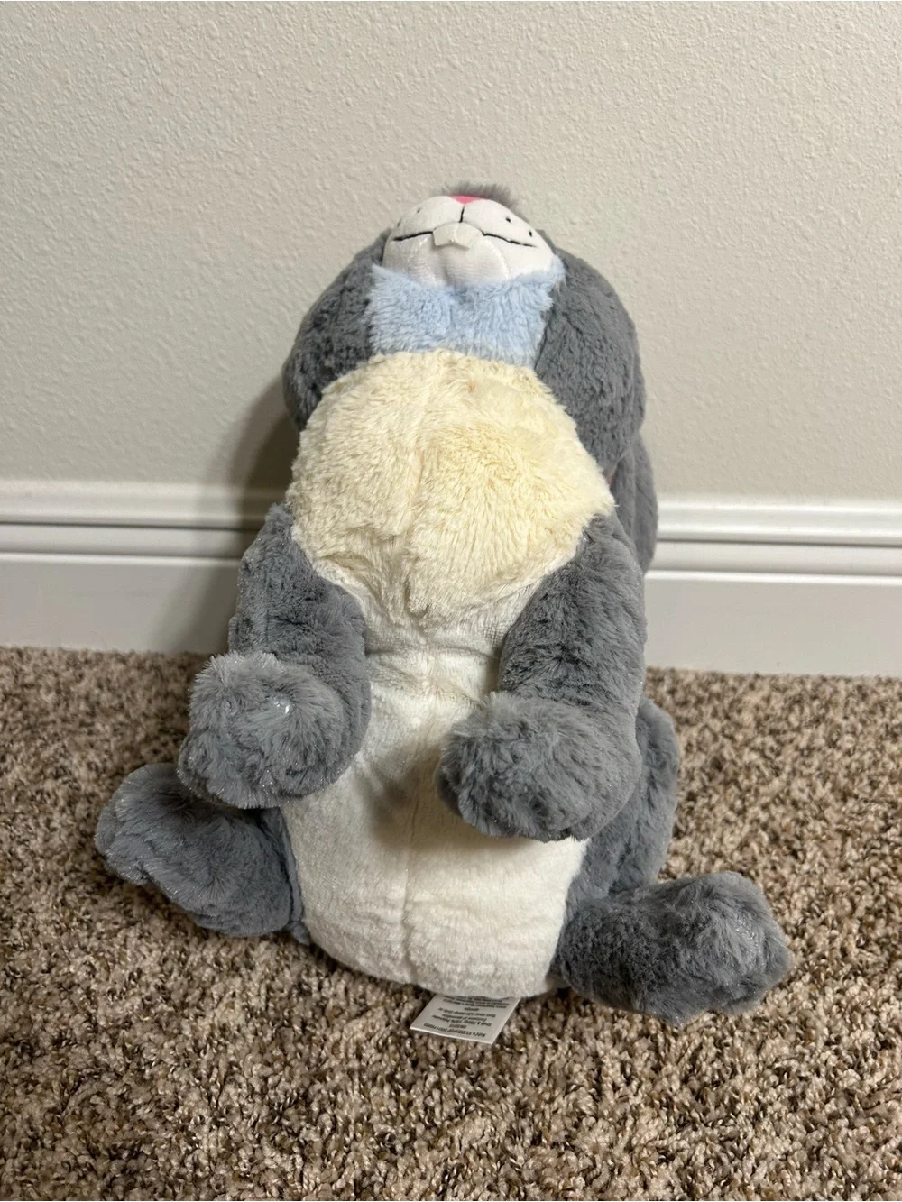 Gray Bunny Plush Toy - Kids Stuffed Animal Disney kohls - 12”